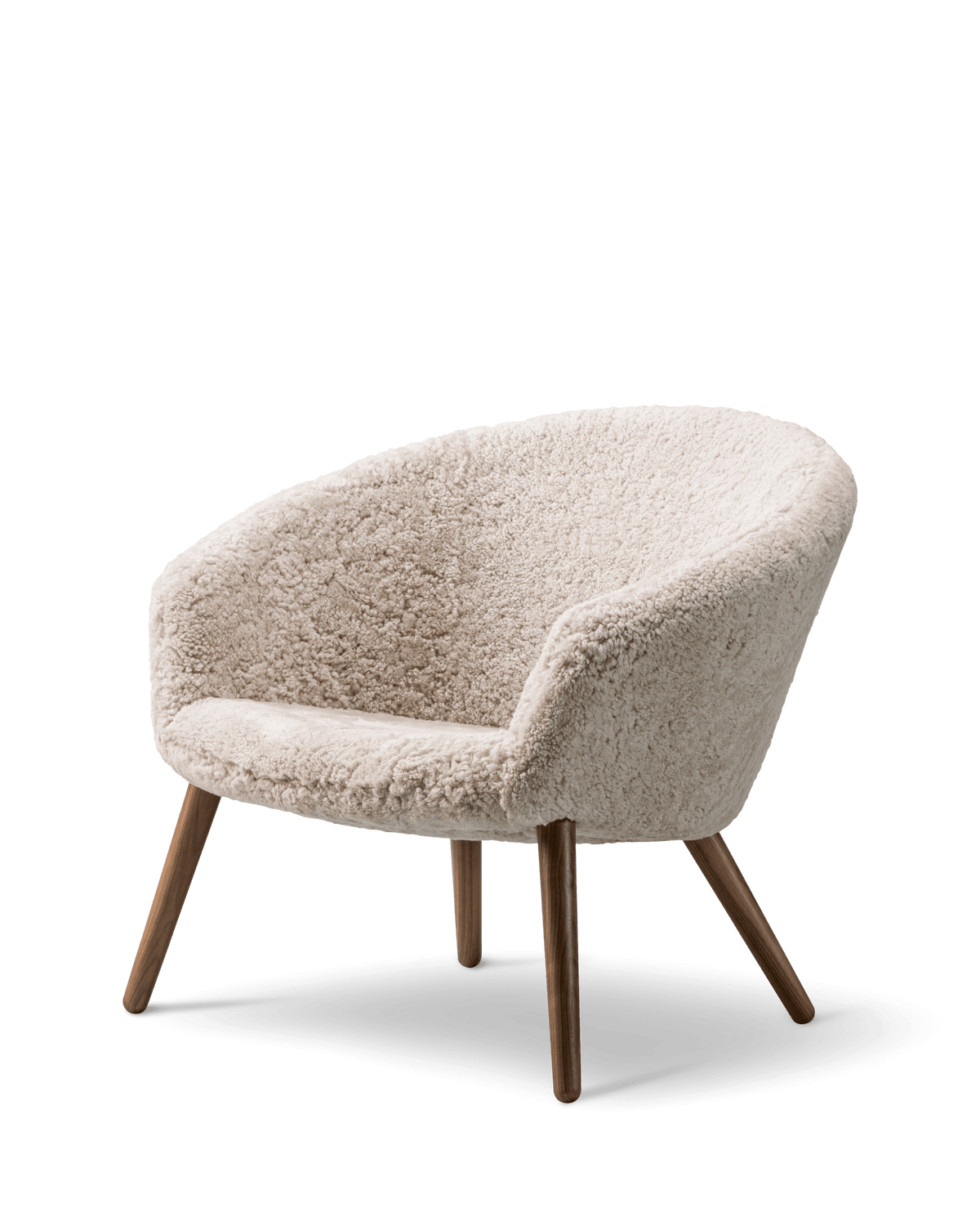 Fredericia Ditzel Lounge Chair trestell, saueskinn. Velg sete og treverk