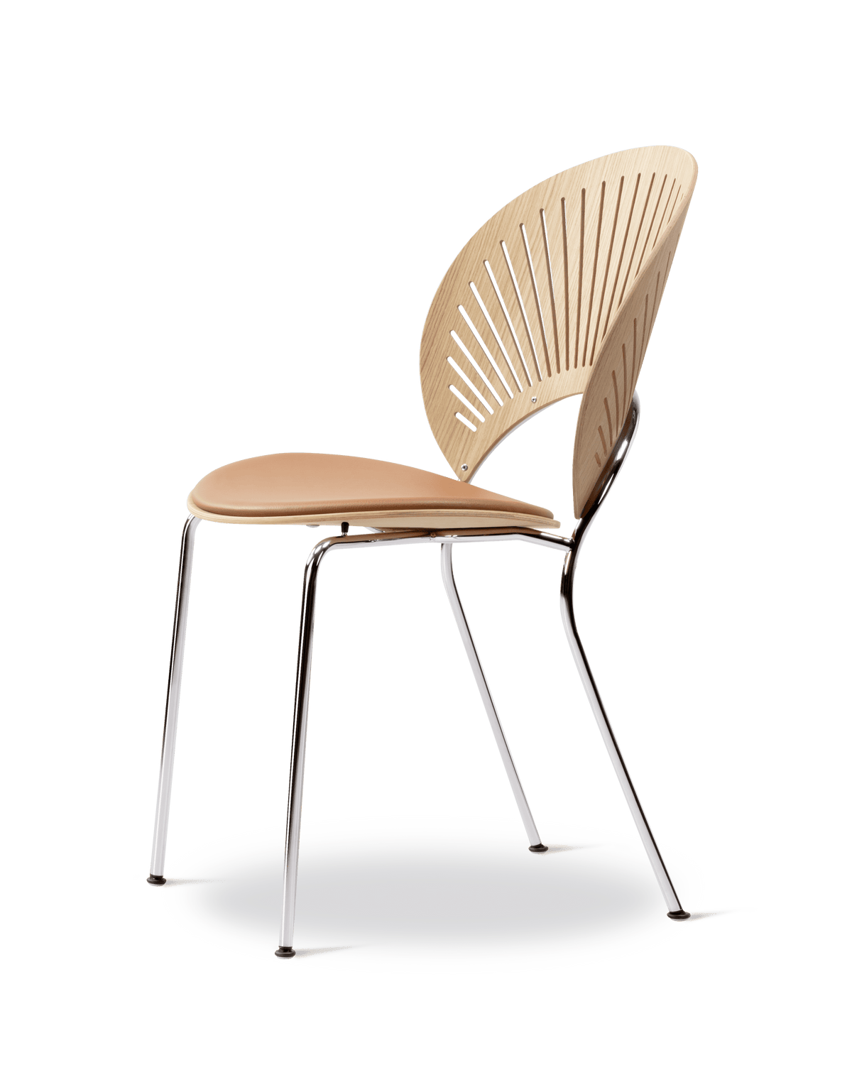 Fredericia Trinidad Chair setepolstret – Eik lakk / eik olje / Oregon pine. Velg tekstil