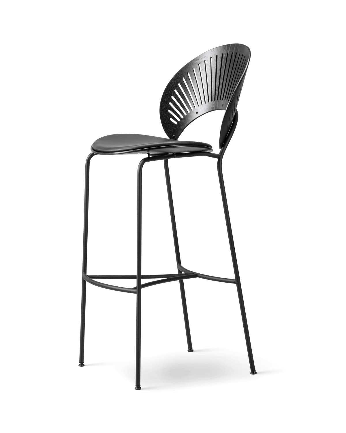 Fredericia Trinidad Barstool setepolstret. Velg tekstil og treverk