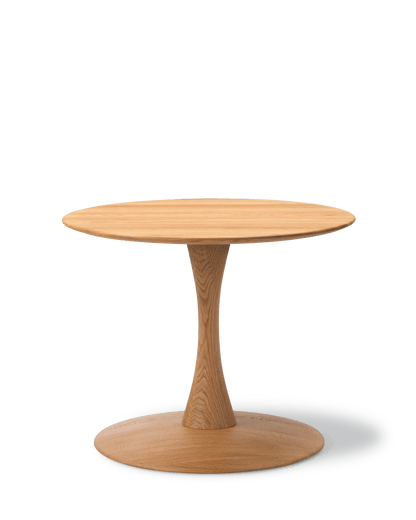 Fredericia ND104 Trisse Sofabord Ø68 cm. Velg treverk