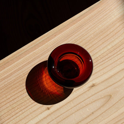Nedre Foss Sirkel telysholder Dark Maple Syrup