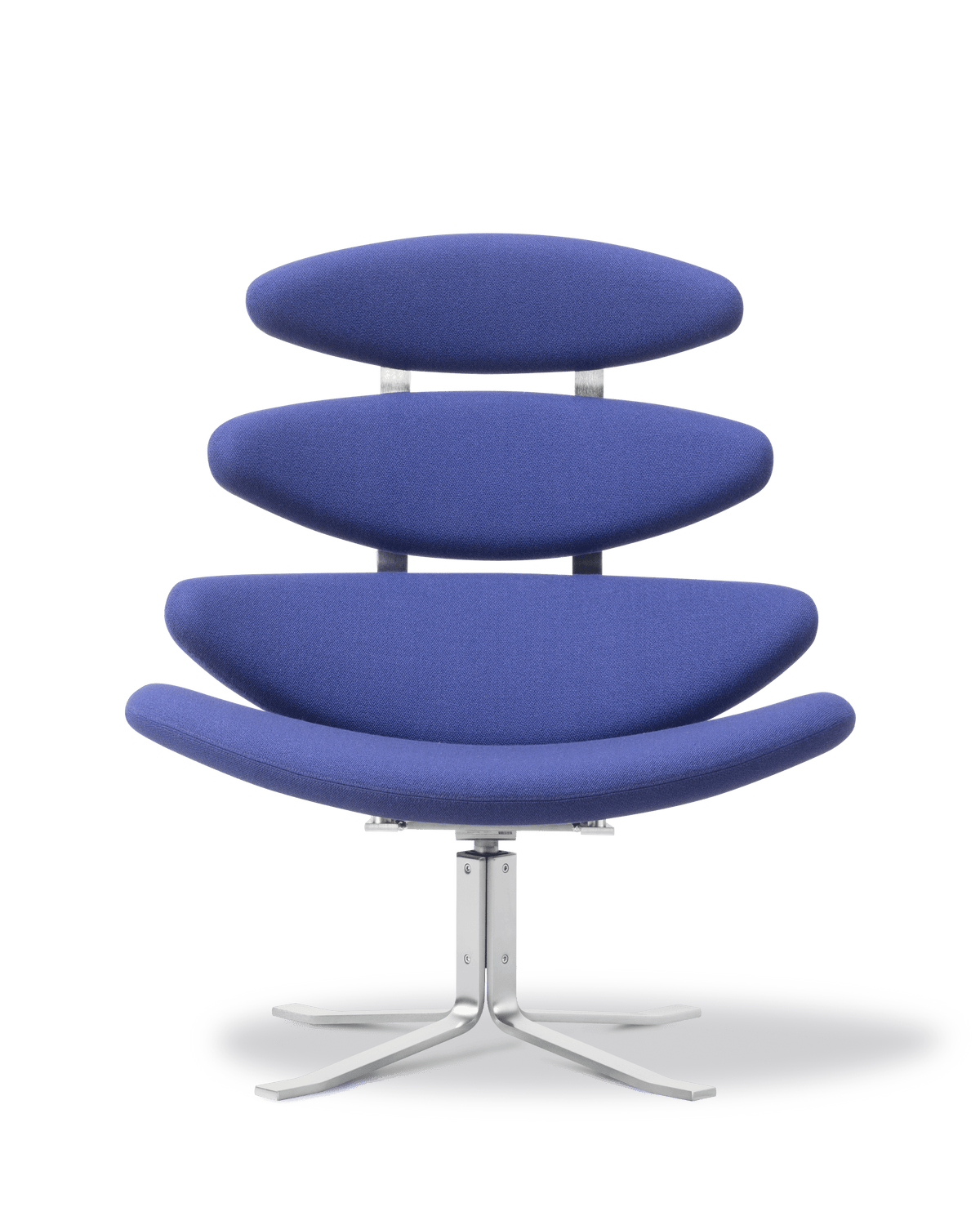 Fredericia Corona Chair loungestol med dreiefot. Velg tekstil og understell