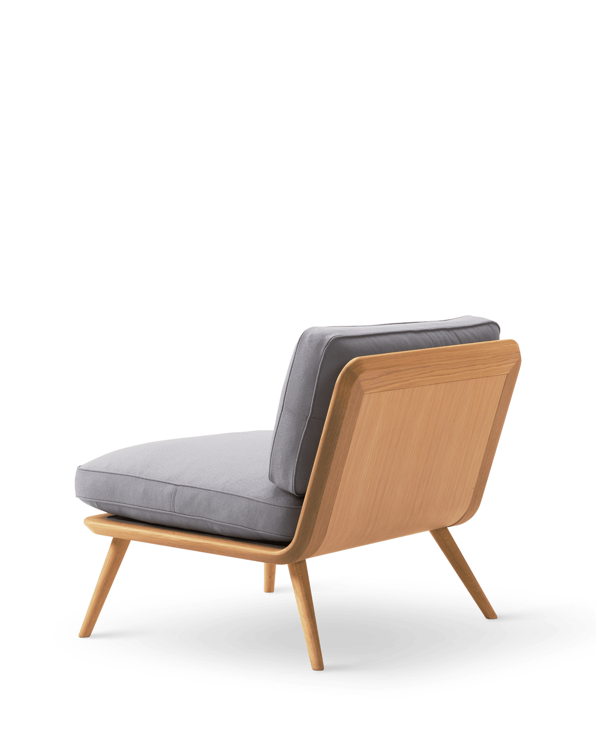 Fredericia Spine Lounge Chair lenestol. Velg tekstil og treverk