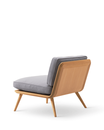 Fredericia Spine Lounge Chair lenestol. Velg tekstil og treverk