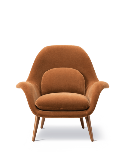 Fredericia Swoon Lounge Armchair trestell. Velg tekstil