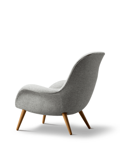 Fredericia Swoon Lounge Armchair trestell. Velg tekstil