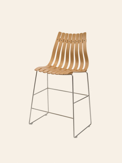 Fjordfiesta Scandia Kitchen Stool kjøkkenkrakk 65 cm. Velg treverk