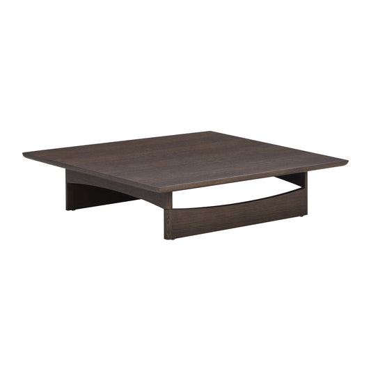 Wendelbo Bower sofabord 120 × 120 cm i mørkebrun-beiset eik