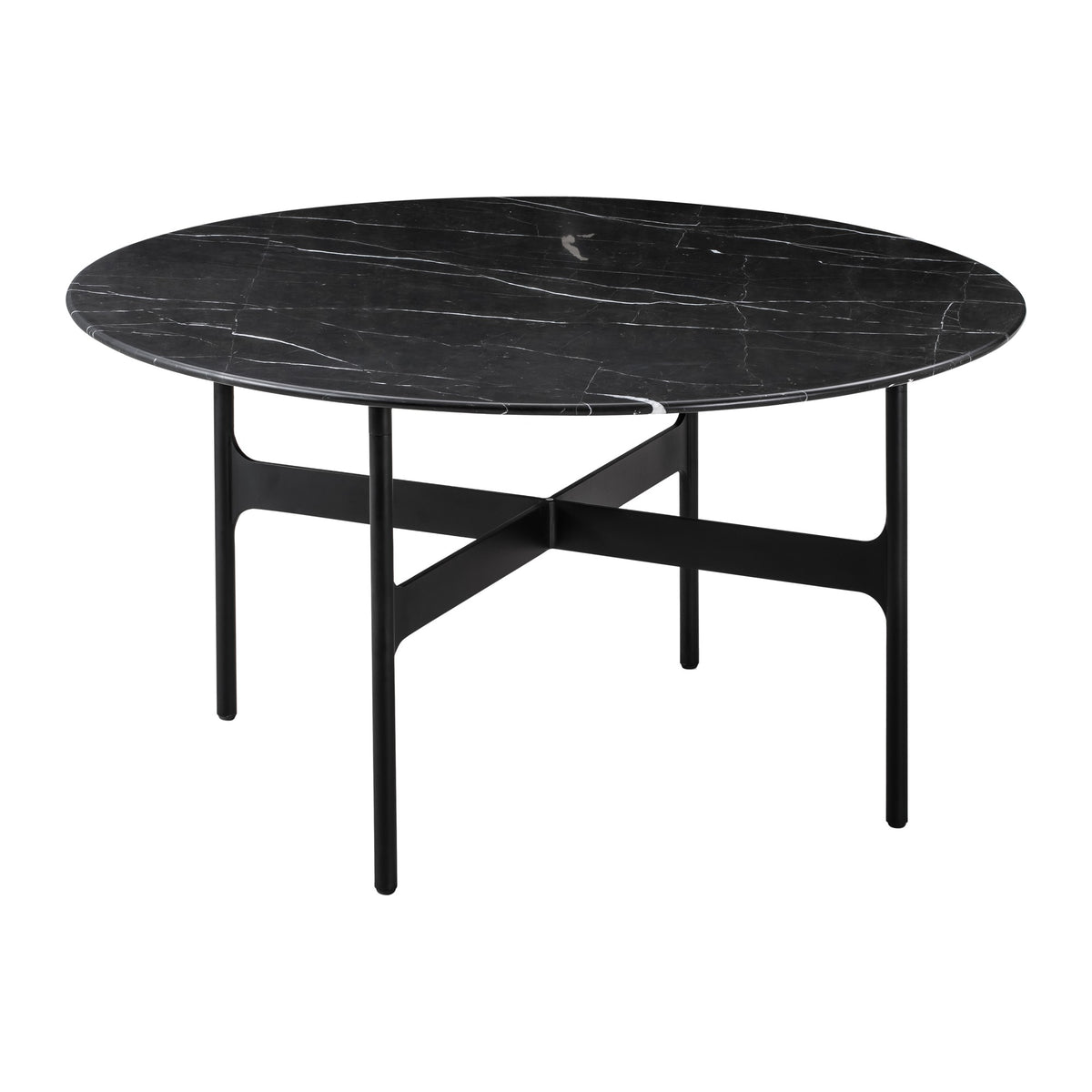 Wendelbo Floema spisebord, Nero Marquina-marmor