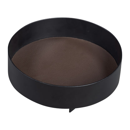 Wendelbo Formal brett i svart aluminium og lær