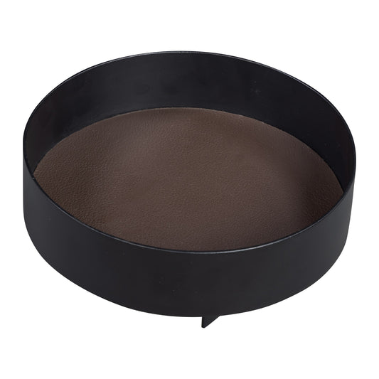 Wendelbo Formal brett i svart aluminium og lær