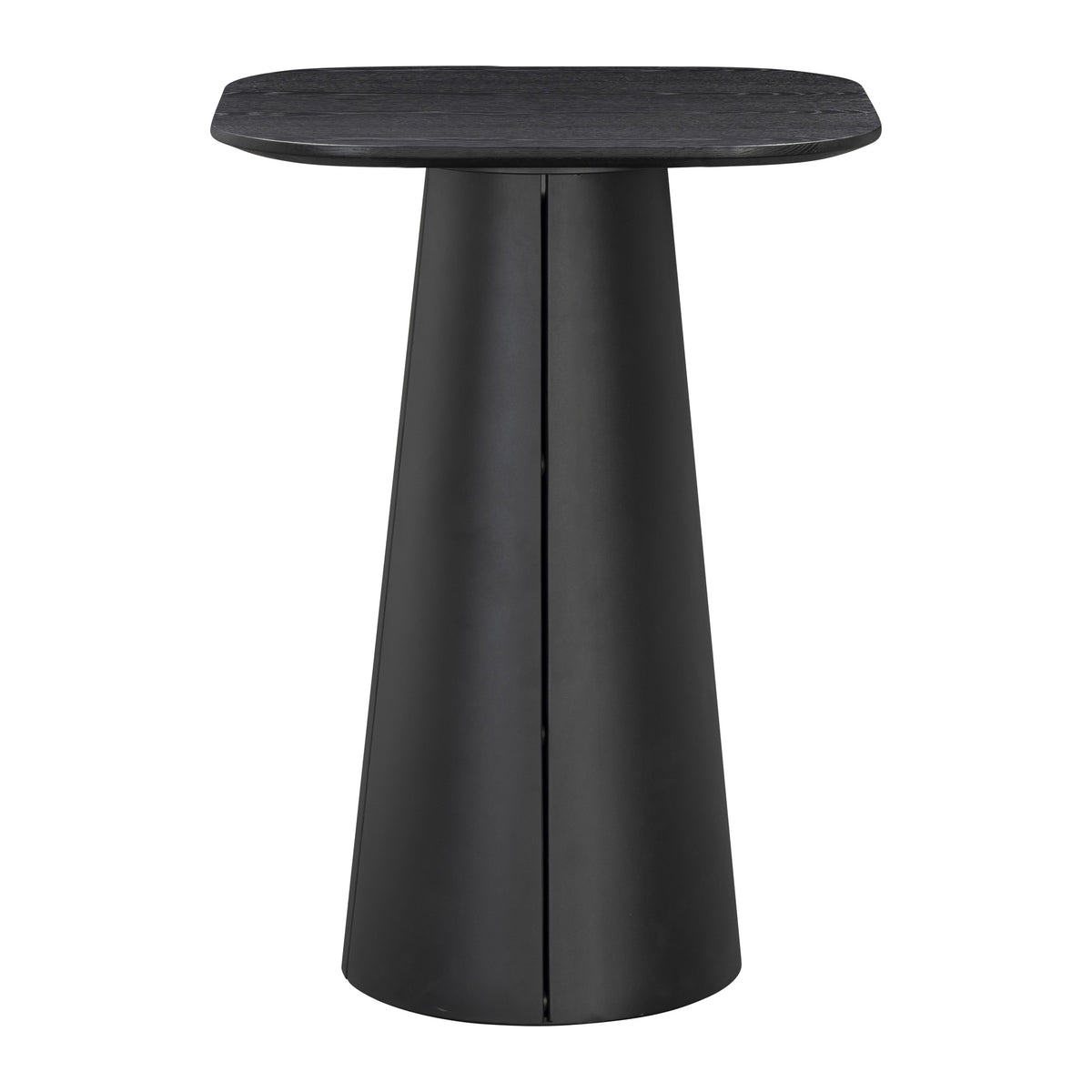 Wendelbo Trim barbord 75 × 75 cm i svartbeiset eik med svart understell