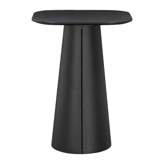 Wendelbo Trim barbord 75 × 75 cm i svartbeiset eik med svart understell