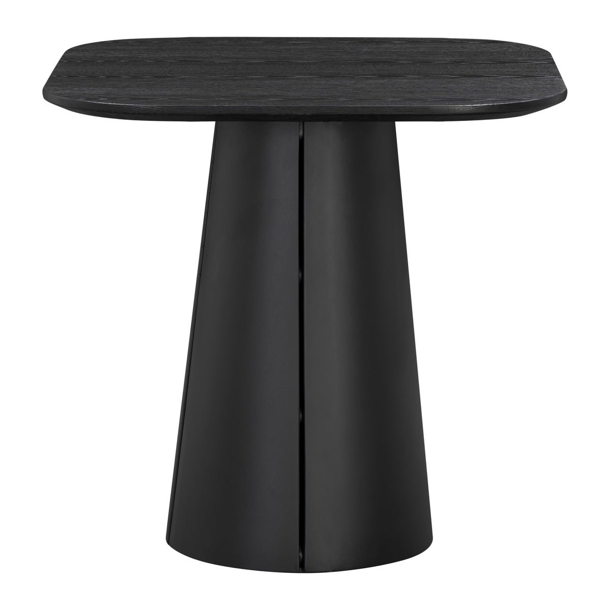 Wendelbo Trim kafébord 75 × 75 cm i svartbeiset eik med svart understell