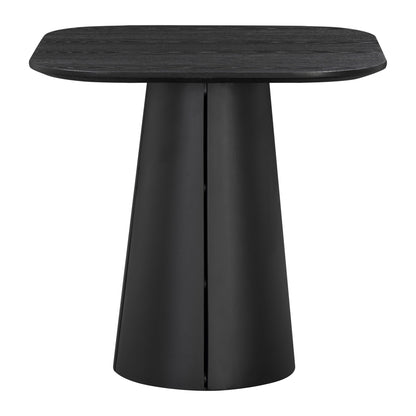 Wendelbo Trim kafébord 75 × 75 cm i svartbeiset eik med svart understell