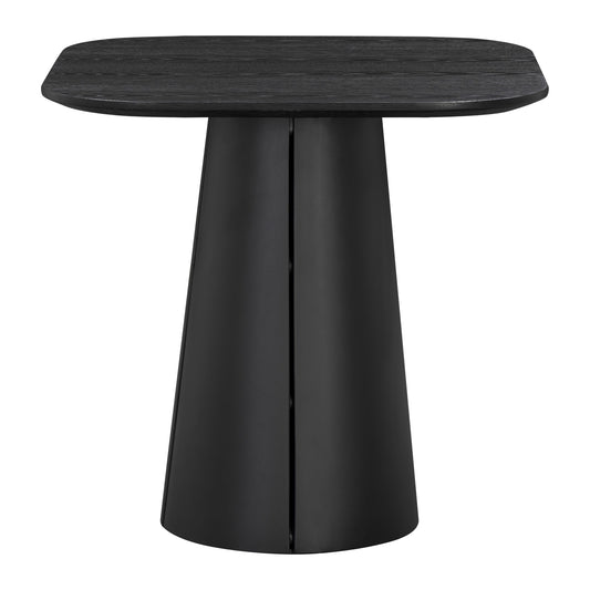 Wendelbo Trim kafébord 75 × 75 cm i svartbeiset eik med svart understell