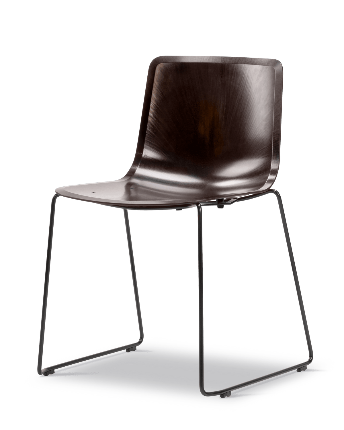 Fredericia Pato Paper Sledge Chair Papershell-sete. Velg understell