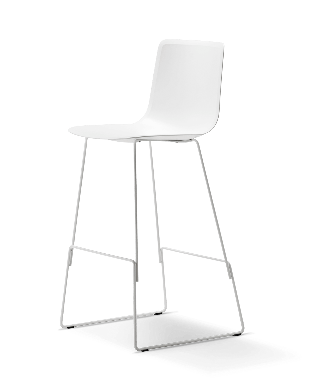 Fredericia Pato Sledge Barstool polypropylensete. Velg understell