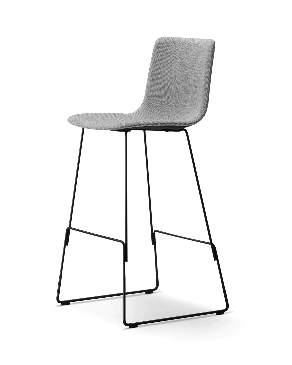 Fredericia Pato Sledge Barstool fullpolstret. Velg tekstil