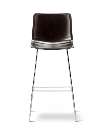 Fredericia Pato Paper Sledge Barstool Papershell-sete. Velg understell og høyde