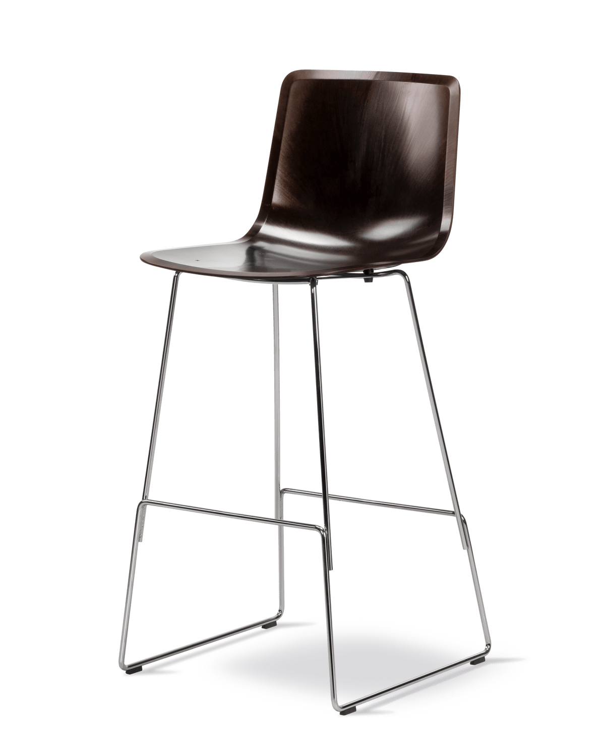 Fredericia Pato Paper Sledge Barstool Papershell-sete. Velg understell og høyde