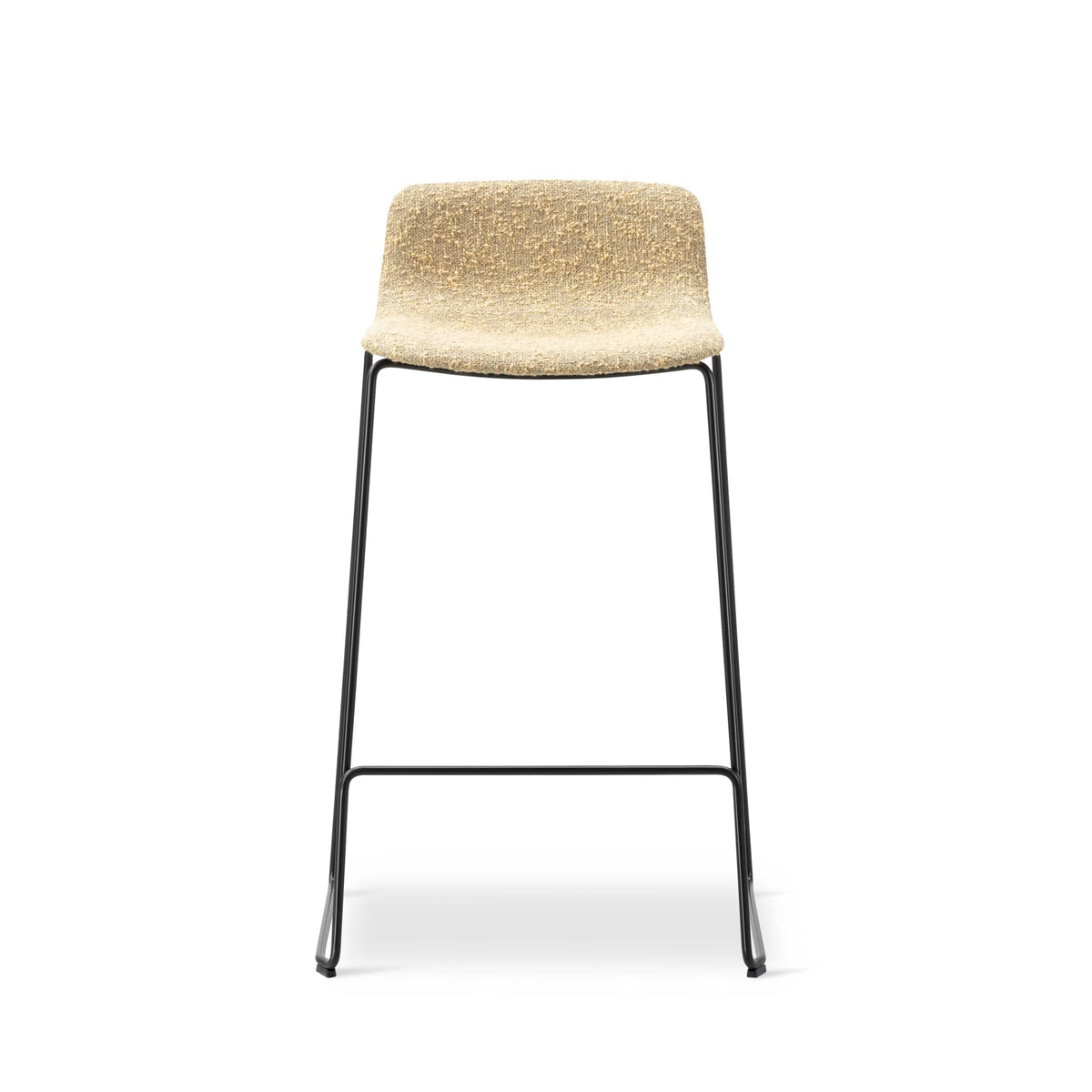 Fredericia Pato Sledge Stool fullpolstret. Velg tekstil