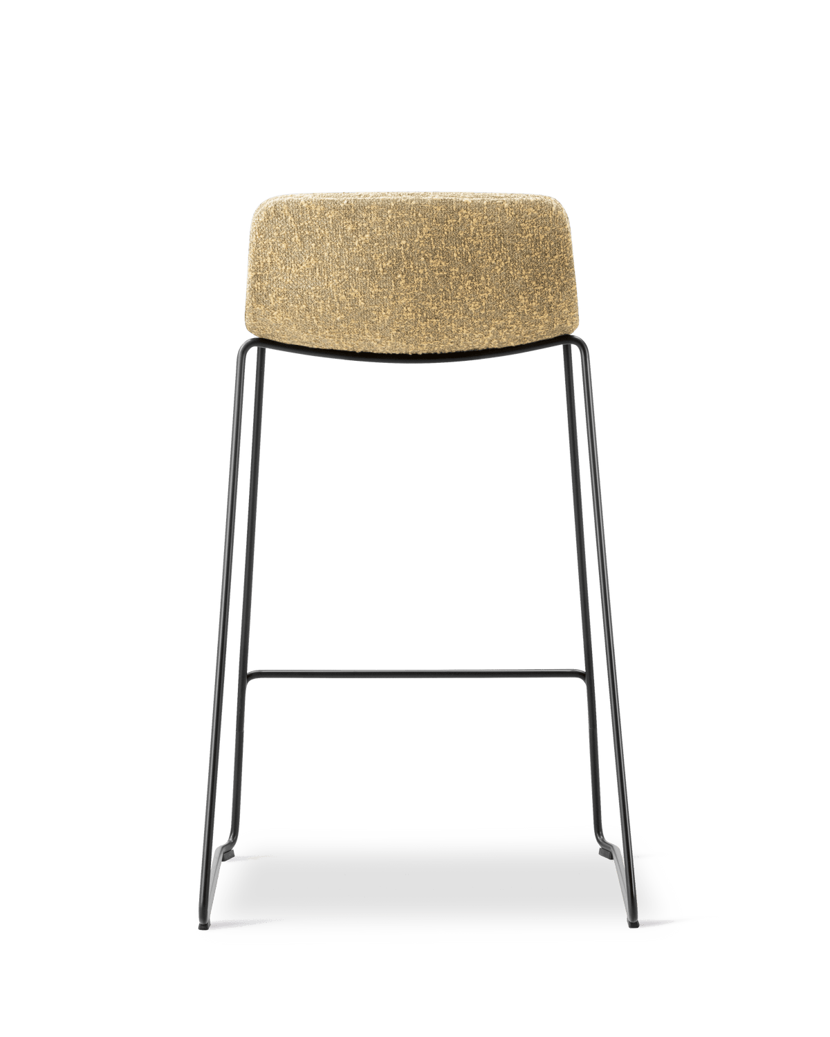 Fredericia Pato Sledge Stool fullpolstret. Velg tekstil