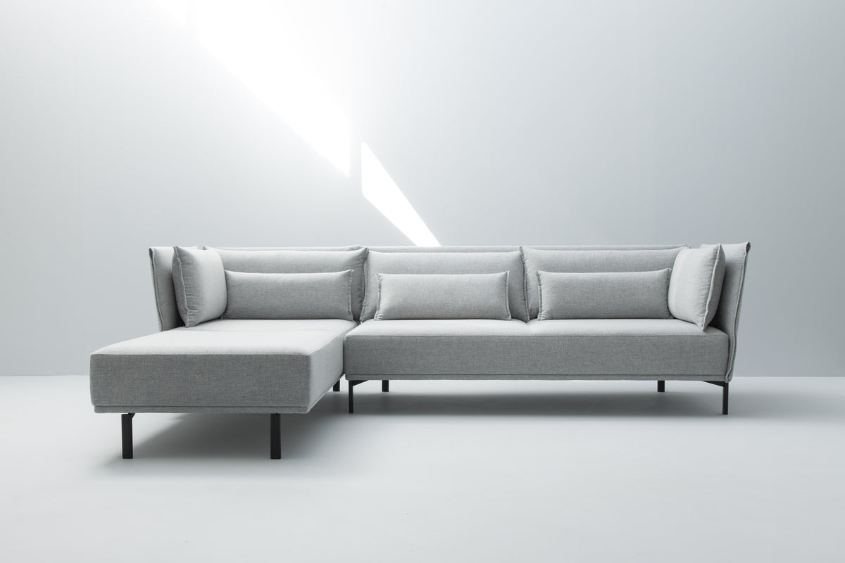 LK Hjelle Niu modulsofa Combo 7H (L 296 x D 242 cm). Velg tekstil