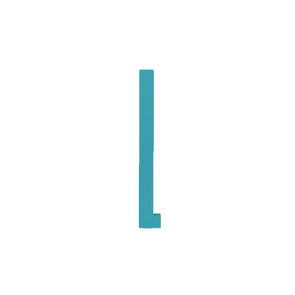 Design Letters Bokstaver i Tre, A-Z - Lyseblå