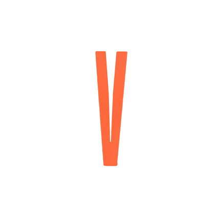 Design Letters Bokstaver i Tre, A-Z - Oransje