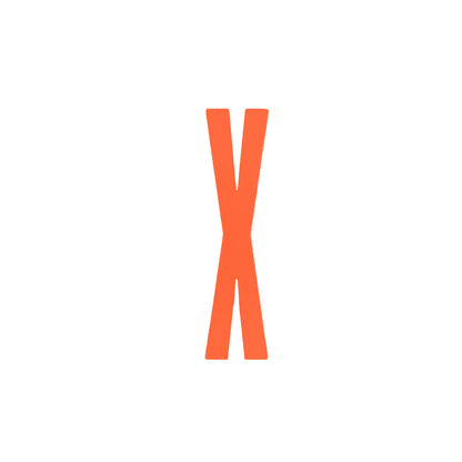Design Letters Bokstaver i Tre, A-Z - Oransje