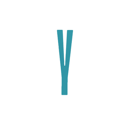 Design Letters Bokstaver i Tre, A-Z - Lyseblå