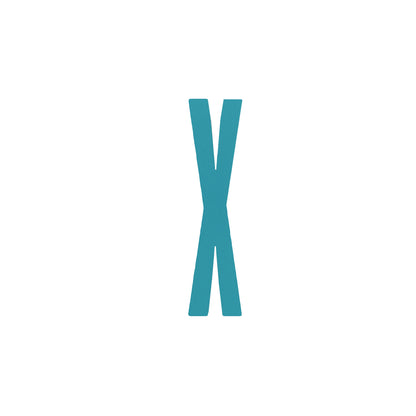 Design Letters Bokstaver i Tre, A-Z - Lyseblå