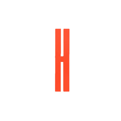 Design Letters Bokstaver i Tre, A-Z - Oransje
