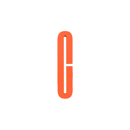 Design Letters Bokstaver i Tre, A-Z - Oransje