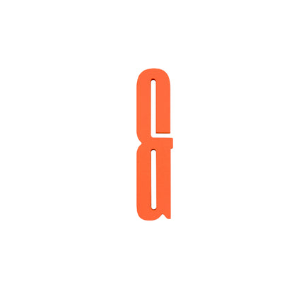 Design Letters Bokstaver i Tre, A-Z - Oransje