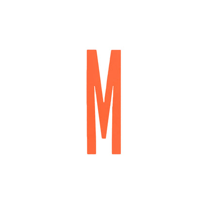 Design Letters Bokstaver i Tre, A-Z - Oransje