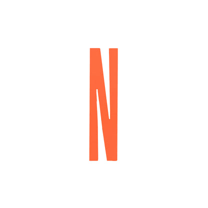 Design Letters Bokstaver i Tre, A-Z - Oransje