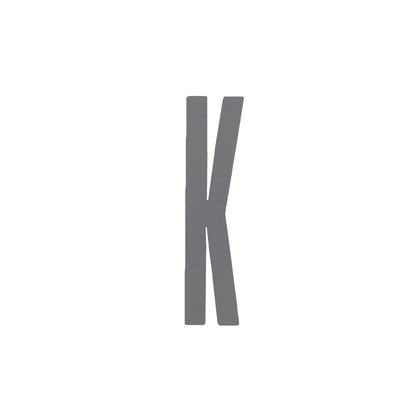 Design Letters Bokstaver i Tre, A-Z - Grå