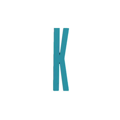 Design Letters Bokstaver i Tre, A-Z - Lyseblå