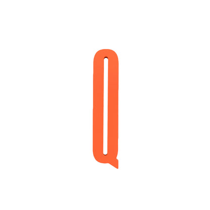 Design Letters Bokstaver i Tre, A-Z - Oransje