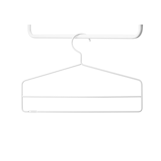 String Kleshenger For Metallhylleplate 4 stk, Hvit. Bestillingsvare.