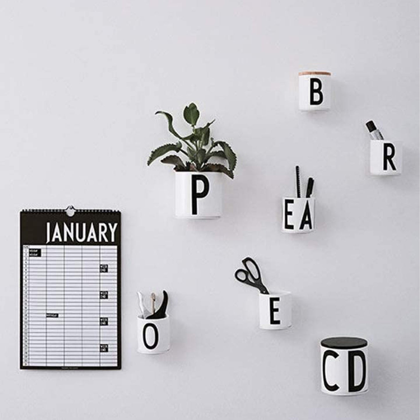 Design Letters Cup Up Koppholder, Hvit
