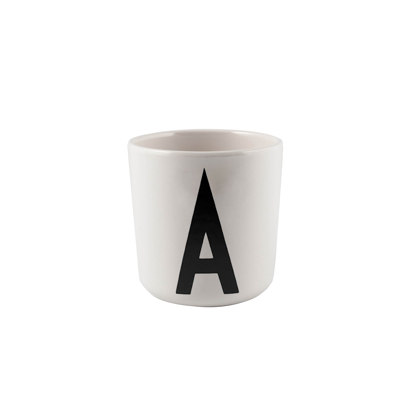 Design Letters A Melamin Kopp, Hvit