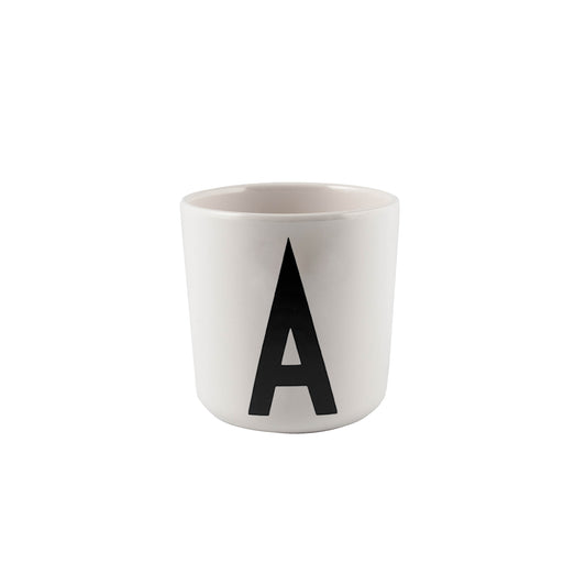 Design Letters A Melamin Kopp, Hvit