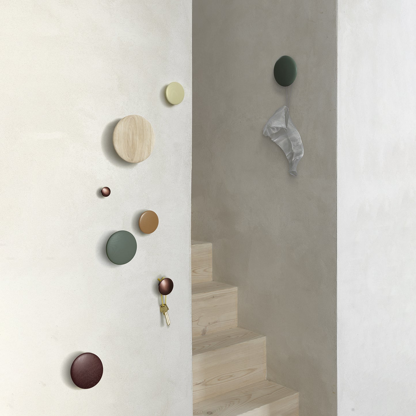 Muuto The Dots Knagg, 1 stk. Liten - Rose