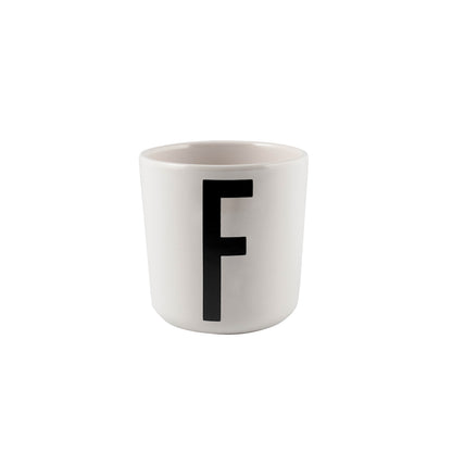Design Letters F Melamin Kopp, Hvit