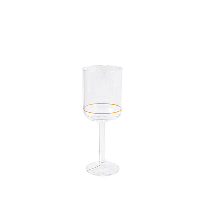 HAY Colour White Wine Glass with Gold Lines