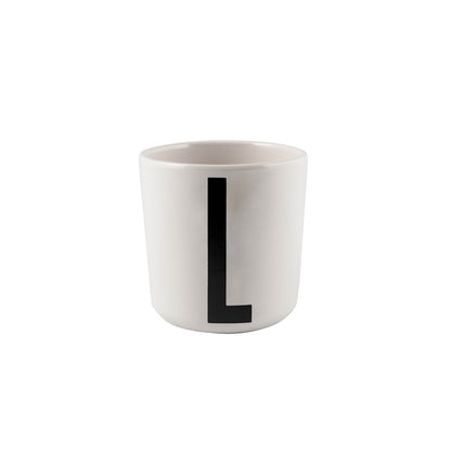 Design Letters L Melamin Kopp, Hvit