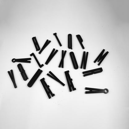 Design Letters Bokstaver i Tre, A-Z - Sort